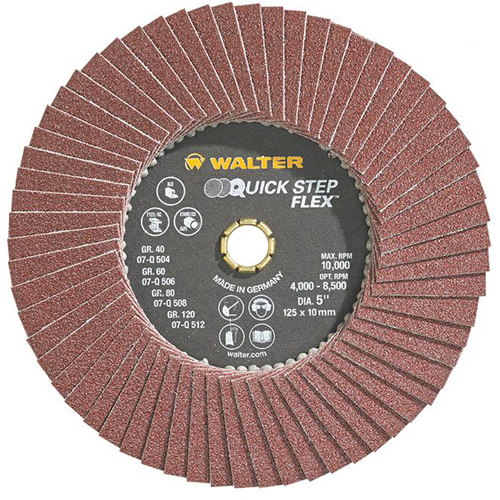 QUICK-STEP FLEX, 5" x Type 29, 80 Grit, Aluminum Oxide Chandler Sales