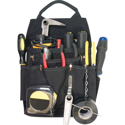 Porte-outils professionnels pour &eacute;lectricien, Porte-outil multiple, Polyester, 11 Poches Chandler Sales