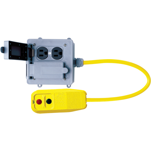 GFCI Quad Outlet Boxes, 120 V, 15 A, 6' Cord Chandler Sales