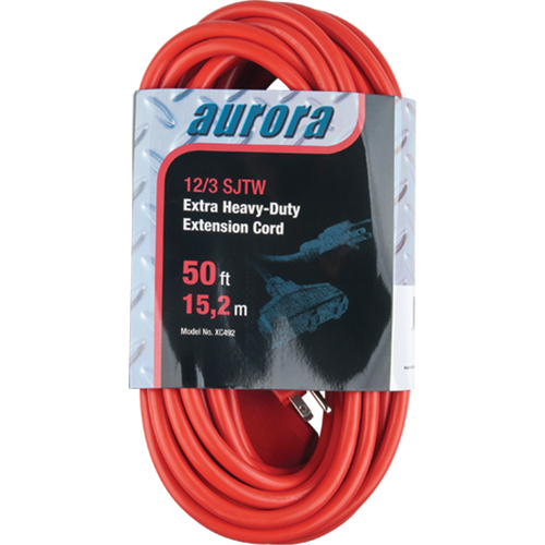 Cordon rallonge en vinyle, Ext&eacute;rieur, SJTW, AWG 12/3, 15 A, 3 prise(s), 50' Chandler Sales