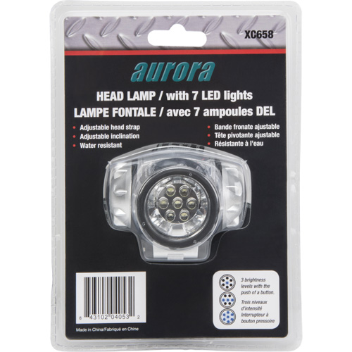 Lampe frontale, DEL, 28 lumens, 20 hres de fonctionnement, piles AAA Chandler Sales