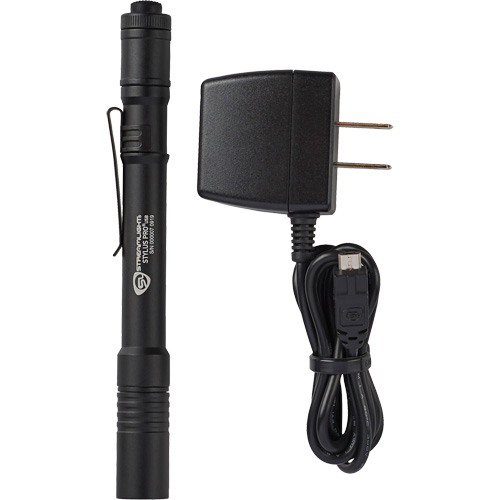 Lampe stylo USB Stylus Pro, DEL, 350 lumens, Corps en Aluminium, piles Rechargeable, Compris Chandler Sales