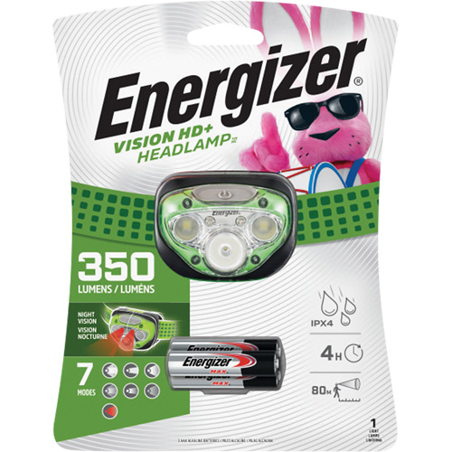 Vision HD+ Headlight, LED, 350 Lumens, 4 Hrs. Run Time, AAA Batteries Chandler Sales