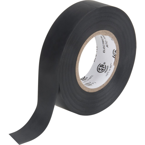 Electrical Tape, 19 mm (3/4") x 18 M (60'), Black, 7 mils Chandler Sales