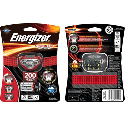 Vision Headlight, LED, 200 Lumens, 8.5 Hrs. Run Time, AAA Batteries Chandler Sales