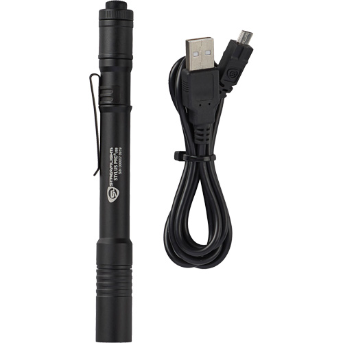 Lampe de poche stylo USB Stylus Pro, DEL, 350 lumens, Corps en Aluminium, piles Rechargeable, Compris Chandler Sales