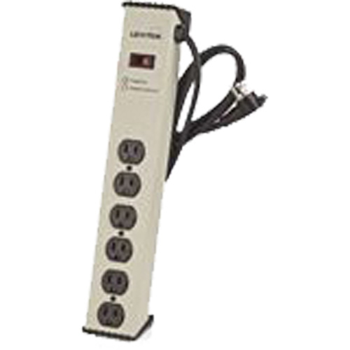 Surge Protector Strip, 6 Outlets, 900 J, 1500 W, 6' Cord Chandler Sales
