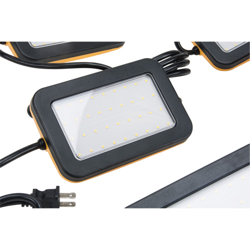 LED String Work Lights, 5 Lights, 50' L, Plastic Housing Chandler Sales