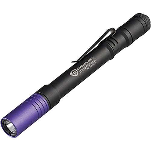Lampe stylo UV avec port de recharge micro USB Stylus Pro, DEL, Corps en Aluminium, piles Rechargeable, Compris Chandler Sales