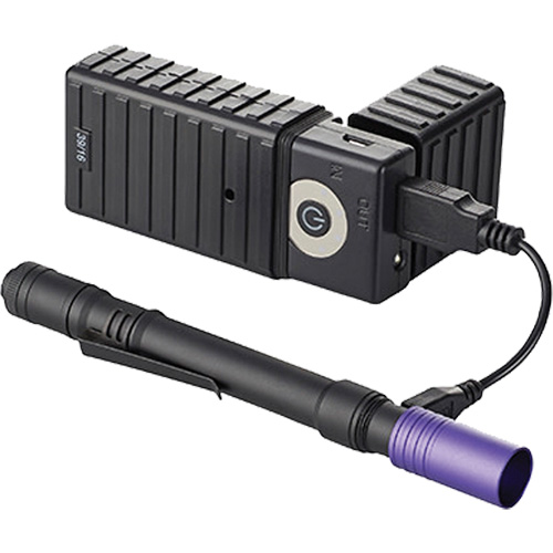 Lampe stylo UV avec port de recharge micro USB Stylus Pro, DEL, Corps en Aluminium, piles Rechargeable, Compris Chandler Sales