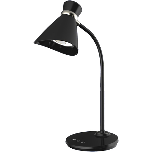 Desk Lamp, 6 W, LED, 16" Neck, Black Chandler Sales