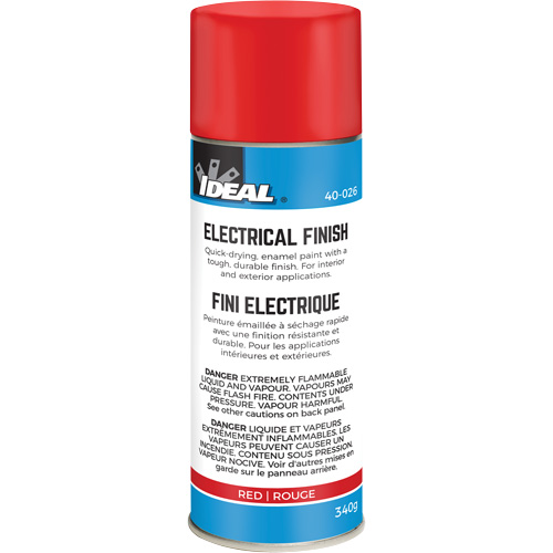 Peinture-&eacute;mail &agrave; s&eacute;chage rapide pour fini isolant, Canette a&eacute;rosol, Rouge Chandler Sales
