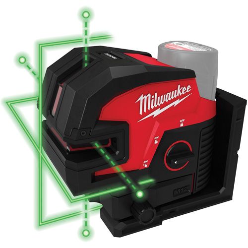 Laser vert &agrave; lignes crois&eacute;es et 4 points daplomb M12 Chandler Sales