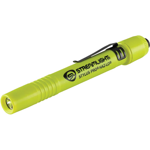 Lampe stylo &agrave; s&eacute;curit&eacute; intrins&egrave;que Stylus Pro HAZ-LO, DEL, 105 lumens, piles AAA, Compris Chandler Sales