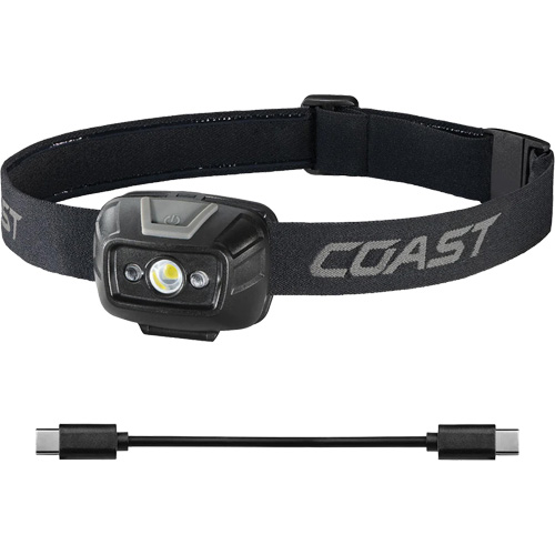 FL20R Dual Colour Wide Angle Flood Headlamp, LED, 520 Lumens, 2.5 Hrs. Run Time, Rechargeable Batteries Chandler Sales