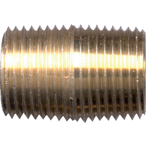 Close Nipple, Brass, 1/4", NPT Chandler Sales