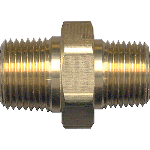 Mamelon de r&eacute;duction hexagonal, Laiton, 1/4" x 1/8", NPT x NPT Chandler Sales