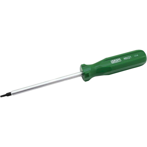 Tournevis tr&egrave;s long pour vis &agrave; t&ecirc;te carr&eacute;e creuse, Tige de #1, Ronde, 10" lo, Prise en Coussin&eacute;e Chandler Sales