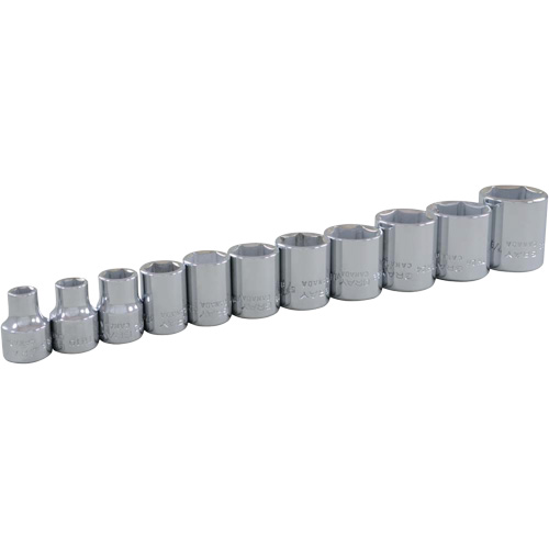 Jeu de douilles SAE, 11 Mcx, Prise de 3/8" Chandler Sales