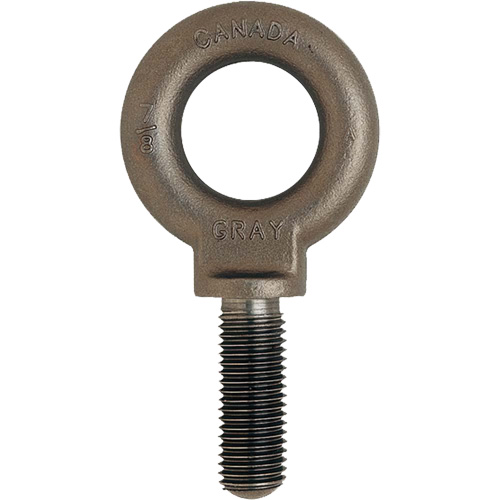 Eye Bolt, 1-11/16" Dia., 2-1/4" L, Uncoated Natural Finish, 10600 lbs. (5.3 tons) Capacity Chandler Sales