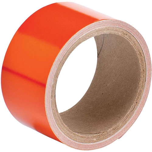Reflective Marking Tape, 2" x 15', Acrylic, Orange Chandler Sales