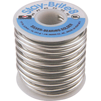 Stay-Brite&reg; Solders, Lead-Free, 96% Tin 4% Silver, Solid Core, 0.125" Dia. Chandler Sales
