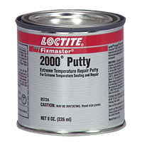 Fixmaster&reg; 2000° Putty, 8 oz., Cartridge, Silver Chandler Sales