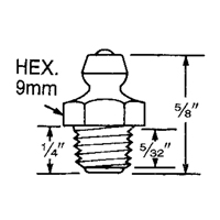 Raccord, Filetage de 8 mm Chandler Sales