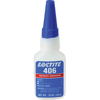 Adh&eacute;sif instantan&eacute; Prism 406, Transparent, Bouteille, 0,7 liq. oz. Chandler Sales