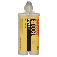 Adh&eacute;sif structurel E-00CL, 200 ml, Cartouche double, Deux composants, Transparent Chandler Sales