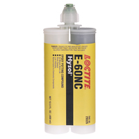 Adh&eacute;sifs structuraux non corrosifs pour les composants &eacute;lectriques E-60NC, 400 ml, Cartouche double, Deux composants, Noir Chandler Sales