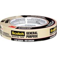Scotch&reg; General Purpose Masking Tape 2020, 24 mm (1") x 55 m (180'), Tan Chandler Sales