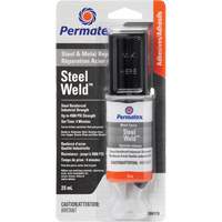 Steel Weld Epoxy, 25 ml, Syringe, Two-Part, Grey Chandler Sales