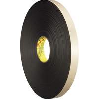 Double-Coated Foam Tape, 66 m (216') L x 12.7 mm (1/2") W, 31 mils, Polyethylene Chandler Sales
