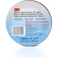 Ruban en vinyle pour travaux g&eacute;n&eacute;raux 764, 50,8 mm (2") la x 32,9 m (108') lo, 5 mils, Brun Chandler Sales