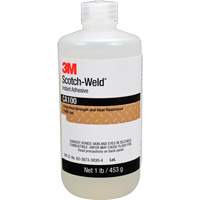 Scotch-Weld Instant Adhesive CA100, Off-White, Bottle, 1 lbs. Chandler Sales