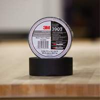 3903 Vinyl Duct Tape, 48 mm (2") W x 45 m (148') L, 6.5 mils, Black Chandler Sales