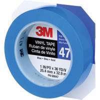 471 Vinyl Tape, 25.4 mm (1") W x 32.9 m (108') L, 5.3 mils, Blue Chandler Sales