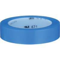 471 Vinyl Tape, 25.4 mm (1") W x 32.9 m (108') L, 5.3 mils, Blue Chandler Sales