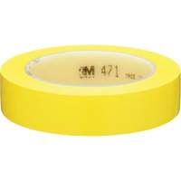 471 Vinyl Tape, 25.4 mm (1") W x 32.9 m (108') L, 5.3 mils, Yellow Chandler Sales