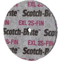 Meule homog&egrave;ne Scotch-Brite EXL, 3" x 1/2", Arbre de 1/4" Chandler Sales