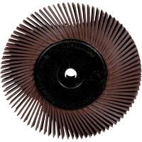 Brosses radiales bristle pour meuleuses d'&eacute;tabli, Grain 36X, 6" dia. Chandler Sales