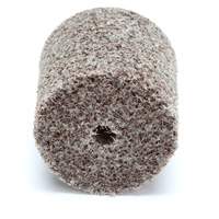 Meule d'abrasion et de polissage unitaris&eacute;e Scotch-Brite, 1" x 1", Arbre de 3/16"-7, Grain de Moyen, Oxyde d'aluminium Chandler Sales