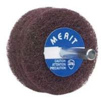 Abrasotex Non-Woven Disc Wheel, 3" Dia. x 1" W, 1/4" Arbor, Aluminum Oxide Chandler Sales