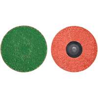 Zirc Plus Quick-Change Cloth Disc, 3" Dia., 120 Grit, Zirconia Alumina Chandler Sales