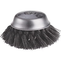 Knot Wire Cup Brushes - Stagger Row, 5-3/4" Dia. x 5/8"-11 Arbor Chandler Sales