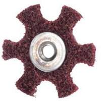 Abrasotex Surface Preparation Star, 4" Dia., Medium Grit, Aluminum Oxide Chandler Sales