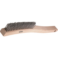 Brosses de grattage &agrave; manche long, garnissage en V, Acier, 3 x 19 rangs de fils, Longueur 13-3/4" Chandler Sales