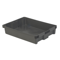 Contenants Stack-N-Nest Polylewton, 6,1" x 29,6" x 22,4", Gris Chandler Sales
