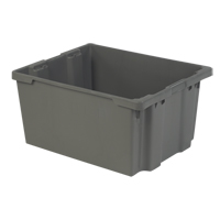 Contenants Stack-N-Nest Polylewton, 15,1" x 30,1" x 24", Gris Chandler Sales